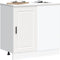 vidaXL - Keuken - onderkast - Porto - bewerkt - hout - wit