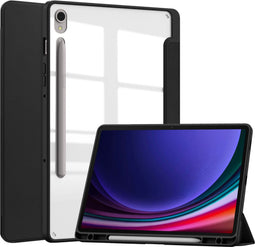imoshion Tablet Hoes - Geschikt voor Samsung Galaxy Tab S9 11.0 inch - Trifold Hardcase Bookcase - Zwart