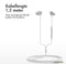 imoshion Bedrade Oordopjes met AUX / 3,5 mm Jack Aansluiting - In-Ear Oortjes met Draad - Wit