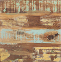 vidaXL - Bijzettafel - 40x40x35 - cm - massief - gerecycled - hout