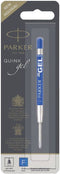 Parker gelpen vulling | fijne punt (0,5 mm) | blauwe QUINK inkt | 1 stuks