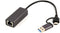 Gembird A-USB3AC-LAN2G-01 - USB 3.1 Netwerkadapter - 2.5G Gigabit LAN - USB Type-A + Type-C