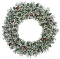 Black Box Trees Vandans Kerstkrans - Ø60 cm - Groen Frosted