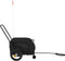 vidaXL - Hondenfietstrailer - oxford - stof - en - ijzer - zwart