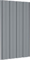 vidaXL - Dakpanelen - 36 - st - 80x45 - cm - gegalvaniseerd - staal - zilverkleurig