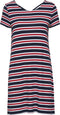 ONLBERA BACK LACE UP - Jurk - Korte mouwen - Loose fit - Lace-up detail op de rug - Stretchy stof