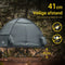 SoBuy OGS32-II-HG - Opblaasbare Camping Tent - Inclusief luchtmatras en slaapzak - Grijs 193x161cm