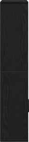 vidaXL - Boekenkast - 60x24x120 - cm - bewerkt - hout - zwart - eikenkleurig