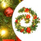 vidaXL - Kerstslinger - met - LED-lampjes - 2,7 - m - PVC - groen