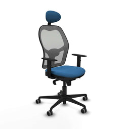 Piqueras y Crespo Jorquera 1D036G1 - Bureaustoel met hoofdsteun - Verstelbare hoogte - Licht Blauw