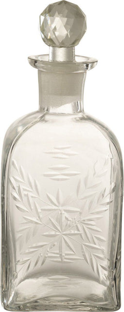 J-Line karaf Vierkant - glas - transparant