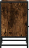 vidaXL - Nachtkastjes - 2 - st - 40x31x50 - cm - bewerkt - hout - gerookt - eikenkleurig