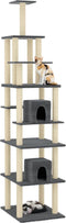 vidaXL - Kattenmeubel - met - sisal - krabpalen - 216 - cm - donkergrijs