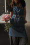 Laura Ashley Kitchen Linen Collectables Schort Blauw Wild Clematis - 78x85cm - Schorten voor vrouwen