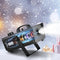 Sneeuwmachine, 650 W, hand-/hangmachine, binnen, afstandsbediening, met 1 l, kunstmatig reservoir vo