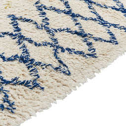 ERZINCAN - Laagpolig vloerkleed - Beige - 140 x 200 cm - Katoen