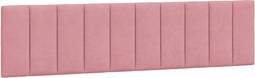 vidaXL - Hoofdbordkussen - 200 - cm - fluweel - roze