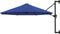 vidaXL - Wandparasol - met - metalen - paal - 300 - cm - blauw