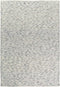 Brink en Campman - Grain 13504 Vloerkleed - 160x230 - Rechthoek - Laagpolig,Structuur Tapijt - Industrieel - Blauw, Grijs, Wit