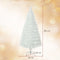 Coast Kunstkerstboom - 120 cm - 130 takken - Veelkleurige LED - Wit