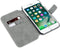 Qubits slim wallet zwart hoes Geschikt voor iPhone 7 Plus / 8 Plus