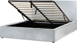 MOISSAC - Bed - Lichtblauw - 180 x 200 cm - Polyester