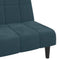 vidaXL - Slaapbank - 2-zits - fluweel - blauw
