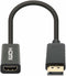 Manhattan 153713 - DisplayPort naar HDMI Kabel - 15cm - Zwart