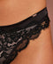 Hunkemöller Brazilian Lingerie - Kant en mesh - Zwart - maat L