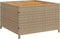 vidaXL - Tuinbank - met - tafel - en - kussens - L-vormig - poly - rattan - beige