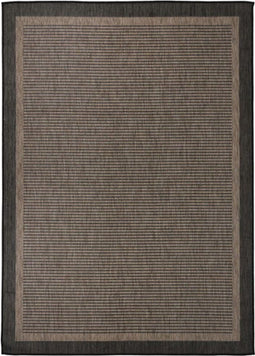 vidaXL - Buitenkleed - platgeweven - 120x170 - cm - donkerbruin
