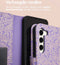 iMoshion Hoesje Geschikt voor Samsung Galaxy S23 Hoesje Met Pasjeshouder - iMoshion Design Bookcase smartphone - Meerkleurig / Purple White Flowers