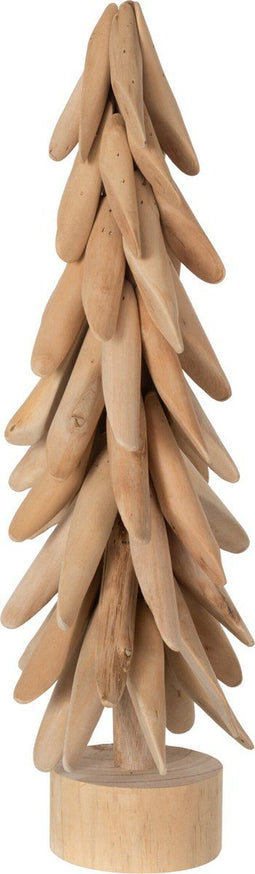 J-Line kerstboom Op Voet Takken - hout - naturel - medium