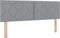 vidaXL - Hoofdbord - Diamant - Blokken - Design - Lichtgrijs - 160 - cm - Stof