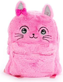 Overige Merken Rugtas Plushe Kat Roze
