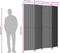 vidaXL - Kamerscherm - 4 - panelen - poly - rattan - beige