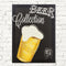 Beer Collection - Linnen Canvas - Bierpul met diepte-effect - Zwart/Geel