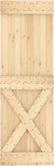 vidaXL - Schuifdeur - met - beslag - 70x210 - cm - massief - grenenhout