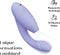 Womanizer Duo 2 Clitorale Zuig- en Rabbit Vibrator - Clitoris- en G-spot Vibrator - 14 Intensiteitsniveaus & 10 Vibratiestanden - Waterdichte G-spot Vibrator - Oplaadbare Dubbele Stimulator - Lila