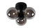 Lucide TRUDY - Plafonnire - 28 cm - 3xG9 - IP44 - Zwart