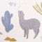 Nattiot - Andino Lama By MPA Blue Vloerkleed Voor Kinderkamer - Tapijt 120 x 170 cm