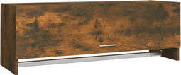 vidaXL - Kledingkast - 100x32,5x35 - cm - bewerkt - hout - gerookt - eikenkleurig