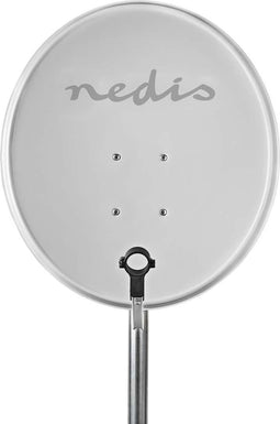 Nedis Satellietschotel - 80.0 cm - Versterking: 39.8 dB - Offset-hoek: 28 ° - Polyester / Staal - Grijs