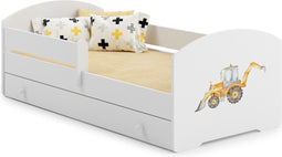 LUK - Peuterbed - tractor thema - 140x70cm - met matras en lade