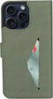 Mobiparts iPhone 15 Pro Max - Classic Wallet Case - Ruimte voor pasjes - Groen