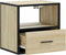 vidaXL - Nachtkastjes - 2 - st - wandgemonteerd - 40x31x39,5cm - sonoma - eikenkleur