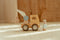 Little Dutch - Houten Kraanwagen - Draaibare arm met bouwvakker - Geel