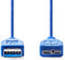 Nedis CCGP61500BU10 - USB A naar USB 2.0 micro - 100cm - Blauw