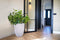 Capi Europe - Vaas elegant laag Groove NL - 34x46 - Zwart - Opening Ø27 - Bloempot voor binnen en buiten - Levenslang garantie - Breukbestendig - 100% Recyclebaar - CO2 Neutraal geproduceerd - KGVBL782