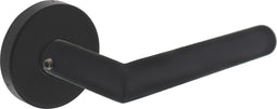 Intersteel Deurkruk Jura op ronde massieve rozet ø53x10 mm rvs zwart achterdeurbeslag
